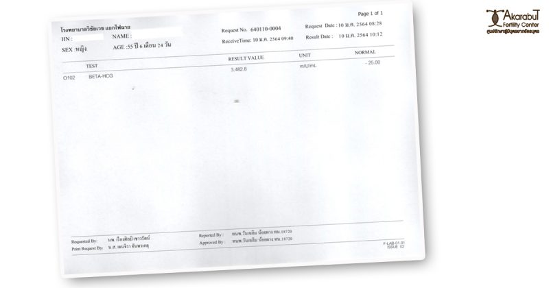 อายุ 55 มีลูกได้ด้วย ICSI พร้อมตรวจโครโมโซมตัวอ่อน